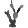 Image de Planchaelec - Cactus Métal Figuier - Décoration Extérieure - Jardin Ou Terrasse - À Fixer Au Sol - Made in France - Brut - 120cm
