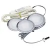 Image de Kit de 3 spots led ronds encastrables sun - 3,5 w - Angle d'éclairage : 108° - Couleur de la lumière : Blanc neutre - Décor : Inox - Encastrement : Ø 57 x 10 mm - Flux lumineux : 140 lm/W - Indice de