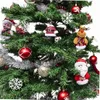 Image de WERKA PRO Décoration de Sapin Rouge 70 pcs - Kit Complet - Boules, Flocons, Étoiles, Suspensions Papa Noël - Ø 6 cm et Ø 8 cm