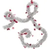 Image de WERKA PRO Guirlande de Sapin Flocon Ø 5cm - 2 Mètres - Rouge - PVC et Fil de Fer - Décoration de Noël Intérieur/Extérieur - Flocons en 4 Coloris Disponibles