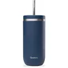 Image de QWETCH - Cold Cup Isotherme 600 ml Bleu Marine- 24h Glacé & 12h Froid - Inox Recyclé, Anti-Éclaboussure - Idéale pour Boissons Fraîches, Bubble Tea et Café Glacé