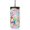 Image de QWETCH - Cold Cup Isotherme 600ml Arty - 24h Glacé & 12 Froid - Inox Recyclé, Anti-Éclaboussure - Idéale pour Boissons Fraîches, Bubble Tea et Café Glacé