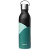 Image de Qwetch - Bouteille Isotherme Active Horizon Noir 600ml - Gourde avec Anse Inox Recyclé - 24h Froid et 12h Chaud - Etanche & Compacte