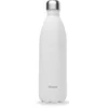 Image de Qwetch - Bouteille Isotherme Matt Blanc 1L - Gourde Nomade Inox - 24h Froid et 12h Chaud - Etanche, Sans BPA & Réutilisable - Gourde isotherme pour Sport, Voyage, Bureau, Randonnée