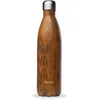 Image de Qwetch - Bouteille Isotherme Wood 750ml - Gourde Nomade Inox - 24h Froid et 12h Chaud - Etanche, Sans BPA & Réutilisable - Gourde isotherme pour Sport, Voyage, Bureau, Randonnée