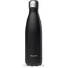 Image de Qwetch - Bouteille Isotherme - Matt Noir 500ml - Gourde Nomade Inox - 24h Froid et 12h Chaud - Etanche & Sans BPA - Gourde isotherme pour Sport, Voyage, Bureau, Randonnée