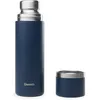 Image de Qwetch - Thermo Isotherme Bleu Marine 750ml - Thermo avec Gobelet Inox Recyclé - 24h Froid et 12h Chaud - Etanche & Idéale pour Café et Thé