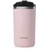 Image de QWETCH - Travel Mug Isotherme - Rose Pastel 350ml - Thermo Café & Thé en Inox - 6h Chaud et 12h Froid - Étanche, Mug de voyage