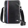 Image de BMW BMTB8MCPBK Étui pour Tablette en Cuir synthétique à Rayures Effet Carbone Tricolore 17,78-20,32 cm (7-8")