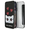 Image de KARL LAGERFELD KLFLBKPXVDCBK CG Mobile Housse pour Apple iPhone X Noir
