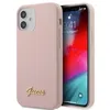 Image de Guess GUHCP12SLSLMGLP Coque de Protection en Silicone pour iPhone 12 Mini 5,4" Rose Clair