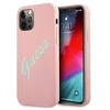 Image de Guess Hardcase Coque de Protection Vintage en Silicone pour iPhone 12/12 Pro 6,1" Rose
