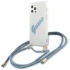 Image de Guess GUHCP12MCRTVSBL Coque de Protection pour iPhone 12/12 Pro 6,1" Bleu Script Vintage