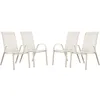 Image de Habitat et Jardin Fauteuil Textilène, Phoenix, Écru, Lot de 4 1165_86741