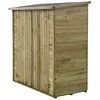 Image de Abri Jardin Bois adossable Lipki - 1.79 x 0.9 x 1.78/1.87 m - 1.61 m² - 12 mm - avec Plancher