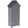 Image de Armoire de Jardin Cabanon - 77 x 54.5 x 179 cm - Anthracite