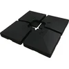 Image de Habitat et Jardin 4 Dalles à Lester pour Gros Parasol déporté - 4 x 3-104 KG - Noir