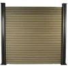 Image de Kit Clôture 8 x 1.6m composite - Kit de fixation offert - Marron