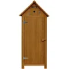 Image de Armoire de Jardin Cabanon - 77 x 54.5 x 179 cm - Marron