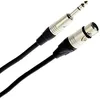Image de Plugger Elite Câble audio symétrique XLR femelle Neutrik/Jack stéréo TRS Neutrik mâle 6,35mm. Ampli, basse, guitare, haut-parleur, appareil DJ, synthé, carte son et autres. Longueur 60cm. Qualité Pro