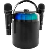 Image de BoomTone DJ Star Voice   Enceinte Karaoké Bluetooth Portable avec 2 Micros sans Fil, LEDs RGB et Changeur de Voix, Karaoké Enfant & Adulte pour Soirées et Anniversaires