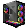 Image de MRED - Boîtier PC Gamer ATX - Blanc RGB Crystal Sea