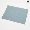 Image de Apotheca - 6 Sets de table en lin lavé bleu stone - 35x45 cm OS