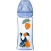 Image de DODIE Biberon Initiation+ 330ml BLEU POMPIER +6 mois tétine ronde 3 vitesses débit 3 (Lot de 2)