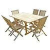Image de C&L Jardin MJEEJSERSC04F02 Ensemble Salon de Jardin Teck Naturel 170 x 90 x 75 cm