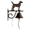 Image de Cloche Chien Fonte Marron 21x11x26cm - Décoration d'Autrefois