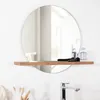 Image de Wanda collection - Miroir Bologne de Salle de Bain Rond en Teck Massif