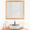 Image de Wanda collection - Miroir carré en Teck Massif 70 cm