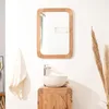 Image de Wanda collection - Miroir rétro en Teck Massif 70 cm x 50cm