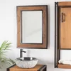 Image de Wanda collection - Miroir de Salle de Bain Elégance Bois métal 60x80