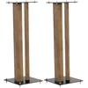 Image de Norstone Support de Haut-Parleur Stylum Stable, en métal, Charge jusqu'à 50 kg, Prix par Paire (Stylum 2 (60 cm), chêne (décor)