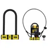 Image de AUVRAY Antivol U Bike 82 x 147mm avec support + cable 1m Ø8mm