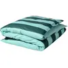 Image de Housse de couette à rayures Malo La cerise sur le gâteau Bleu turquoise 220x240