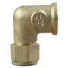 Image de Arcanaute - Raccord laiton bicône - Coude bicone 3/8" (12/17) Femelle - Cuivre Ø10 -