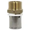 Image de IBP Bänninger - Raccord à sertir - Lot de 10 raccords PER à sertir Ø16x1,5 - Mâle 1/2" (15/21) -