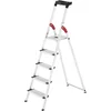 Image de Escabeau sécurisé Pliable en Aluminium 5 marches Ultra léger Hailo L60