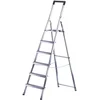 Image de Escabeau Domestique Pliable en Aluminium 6 marches Ultra léger Hailo L40