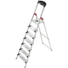 Image de Escabeau sécurisé Pliable en Aluminium 7 marches Extra Larges Hailo ProfiStep XXL