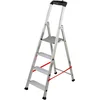 Image de Escabeau Professionnel Pliable en Aluminium 4 marches Larges Hailo Alu Pro