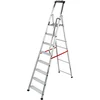 Image de Escabeau Professionnel Pliable en Aluminium 8 marches Larges Hailo Alu Pro