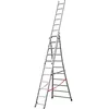 Image de Echelle Transformable Pro 3 Plans 3x10 échelons 6m/6,8m en Aluminium Hailo Pro