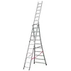 Image de Echelle Transformable Pro 3 Plans 3x11 échelons 6,5m/7,3m en Aluminium Hailo Pro