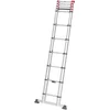Image de Echelle télescopique Pliable 13 échelons 3,8m/4,5m en Aluminium Hailo Flexline
