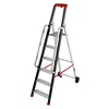Image de Hailo - Escabeau Professionnel de Chantier Roulant Pliable en Aluminium 6 marches Hailo