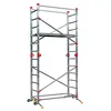 Image de Echafaudage roulant pliable 4 en 1 multifonction 2,4m/4,4m en aluminium Hailo CombiLot 5
