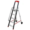 Image de Hailo - Escabeau Professionnel de Chantier Roulant Pliable en Aluminium 5 marches Hailo